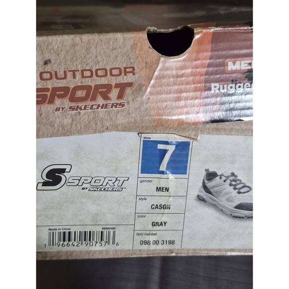 Skechers S Sport Cason Goodyear Hiker Sneakers Shoes Mens Size 7 Gray NEW